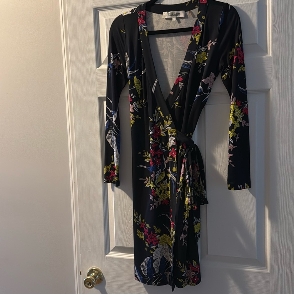 Diane Von Furstenberg Floral Wrap Dress